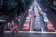 Asia, china, street, streets, Chengou, Szechuan province, traffic, heavy traffic, transport, transportation, vehicle, vehicles, traffic jam, traffic jams, congested, congestion, traffic congestion, taxi, taxis, taxi cab, taxi cab, cab, cabs, bicycle, bicycles, bicycles, transport, transportation, vehicle, vehicles, bike, bikes, cycle, cycles.