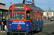 Europe, Western Europe, Britain, British Isles, England, United Kingdom, Great Britain, remembrance, remembrance day, remembrance days, armistice, armistice day, armistice days, WWI, WWII, war, wars, blackpool, lancashire, tram, trams, tramway, tramways, transport, transportation, vehicle, vehicles, sign, signs.