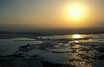 Turkey, Pamukkale, Beach, Beaches, Calcium, Calcium oxide, sunset, sunsets, sunrises and sunsets, mood, mood scene, mood scenes, beach, beaches.