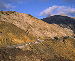 Australia, Tasmania, Tassie, Tas, Queenstown, road, roads, sealed road, sealed roads, environment, environmental damage, damage, bend, bends.