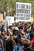 Australia, New South Wales, sydney, people, apec, apec demonstration, demonstrator, demonstrators, demonstration, demonstrations, protest, protests, asia pacific economic cooperation.