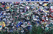 Australia, recycling bin, recycling bins, Aluminium, metal, recycle, recycling, environment, environmental, aluminium can, aluminiums cans, recycling plant, recycling plants, recycling depot, recycling depots, recycling center, recycling centers, waste, waste disposal, crushed can, crushed cans, can, cans, fence, fences.