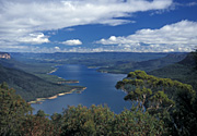 Australia, New South Wales, aerial, aerials, Warragamba, warragamba dam, great dividing range, DFF, DFFWATERRES, dam, dams, water resources, water storage, forest, forests, water, river, rivers, warragamba river, catchment, catchements, water catchment, water catchments.