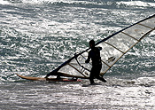 Australia, wa, western australia, perth, beach, beaches, scarborough, scarborough beach, water, surfer, surfers, windsurfer, windsurfers, windsurfing, silhouette, silhouettes, people, man, men, male, males, outdoors, Sport pictures, Sports.