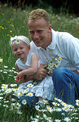 People, child, children, toddler, toddlers, girl, girls, female, females, man, men, outdoors, father, fathers, parent, parents, parenting, parenthood, daisy, daisies, white, white flower, white flowers, Australia, Sport pictures, Sports, balloon images, hot air balloons