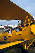 Transport, transportation, vehicle, vehicles, vintage plane, vintage planes, biplane, biplanes, bi-plane, bi-planes, plane, planes, aircraft, aircraft, tiger moth, tiger moths, newcastle, NSW, New South Wales, Australia, aviation, people, man, men, male, males, pilot, pilots.