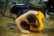 Australia, people, man, men, male, males, outdoors, disabled, disability, disabilities, disabled people, helmet, helmets, medical equipment, wheelchair, wheelchairs, athlete, athletes, disabled sports, race, races, racing, competition, competitions, compete, competing, paralympic, paralympics, paraplegic, paraplegics, handicapped, handicapped people, falls, falls, falling, accident, accidents, tattoo, tattoos.