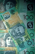 Cash, money, bank note, bank notes, australian bank note, australian bank notes, Australian money, dollar, dollars, 100 dollars, currency, Australian currency, tender, legal tender, Australian tender, one hundred dollars, australia, australian, bank note, bank notes.