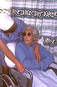 People, woman, women, aged, old, elderly, old woman, old women, elderly woman, elderly women, aged people, old people, elderly people, nurse, nurses, occupation, occupations, wheelchair, wheelchairs, medical.