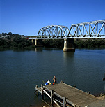 Australia, south australia, sa, murray bridge, river, rivers, murray river, murray, bridge, bridges, architecture, jetty, jetties, water, fishing, outdoors, people.