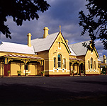 Australia, new South Wales, nsw, tenterfield, architecture, railway, station, stations, railway station, railway stations, town, towns, window, windows, arch, arches, archway, archways, cloud, clouds, storm cloud, storm clouds, storm, storms.
