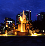 Australia, south australia, sa, adelaide, victoria square, fountain, fountains, night, nightime, evening, water.