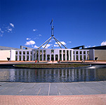 Australia, ACT, Australian Capital Territory, territory, territories, Canberra, great dividing range, cloud, clouds, sky, skies, blue sky, blue skies, parliament house, parliament houses, parliament, government, flag, flags, australian flag, australian flags.