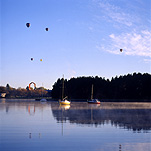 Australia, Sport pictures, Sports, balloon images, hot air balloons, Festival, Canberra festivals, Canberra Ballooning festival, australia, lake, lakes, burley griffin, lake burley griffin, Canberra, great dividing range, ACT, Australian Capital Territory, boat, boats, boating, moored, moored boat, moored boats.