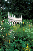 Europe, Western Europe, Britain, British Isles, England, United Kingdom, Great Britain, UK, Gloucester, Gloucestershire, cotswolds, painswick, painswick rococo garden, painswick rococo gardens, rococo, rococo period, exedra, the exedra, garden, gardens, english, english garden, english gardens.