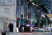 Singapore, city, cities, architecture, building, buildings, street, streets, telok ayer, telok ayer street, shop, shops, sign, signs.