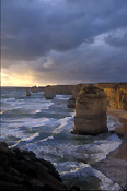 Australia, vic, victoria, twelve apostles, 12 apostles, National Park, National Parks, port campbell, port campbell national park, australia's national parks, mood, mood scene, mood scenes, sunset, limestone, limestone cliff, limestone cliffs, coast, coastal, coastline, coastlines, cloud, clouds, storm, storm cloud, storm clouds.