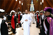 Religion, religions, religious, religious building, religious buildings, catholic, catholics, catholic religion, roman catholic, roman catholics, roman catholic church, roman catholicism, christianity, christian, christians, faith, spirituality, worship, worships, worshipping, people, man, men, male, males, catholic church, catholic churches, interior, interiors, parish, parishes, knight, knights, guard, guards, columbus honour guard, columbus honour guards, hat, hats, uniform, uniforms, seminarian, seminarians, knights of columbus, knights of columbus honour guard, knights of columbus honour guards, honour guard, honour guards, MM49,