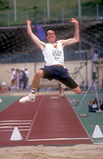Australia, New South Wales, Sydney, People, male, males, man, men, Jump, jumps, longjump, longjumping, longjumper, longjumpers, long, Sport pictures, Sports, Sporting event, sporting events, athlete, athletes, competition, competitions, long jump, long jumper, long jumpers, long jumping, track and field, track and field event, track and field events, outdoors.