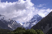 Pacific islands, new zealand, nz, southern alps, mount cook, glacier, glaciers, mountain, mountains, mountain range, mountain ranges, south island.