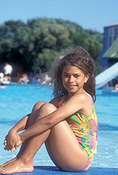People, child, children, girl, girls, female, females, outdoors, pool, pools, swimming pool, swimming pools, Australia, Sport pictures, Sports, balloon images, hot air balloons
