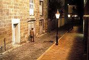 Australia, New South Wales, sydney, sydney, street lamp, street lamps, architecture, house, houses, housing, street, streets, road, roads, sealed, sealed road, sealed roads, light, lights, lamp post, lamp posts, street light, street lights, man, men, male, males, old, aged, elderly, old man, old men, old people, elderly man, elderly men, elderly people, terrace, terraces, terrace house, terrace houses.
