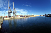 Australia, south australia, sa, adelaide, strike, strikes, truck strike, truck strikes, demonstration, demonstrations, transport, transportation, vehicle, vehicles, transport strike, transport strikes, truck, trucks, large vehicle, large vehicles, port adelaide, crane, cranes, machinery.