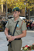 Australia, New South Wales, sydney, Anzac, Anzacs, Anzac Day, Anzac Days, parade, parades, Anzac Day parade, Anzac Day parades, Anzac Day March, people, man, men, male, males, soldier, soldiers, army, australian army, hat, hats, beret, berets.