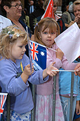 Australia, New South Wales, sydney, crowd, crowds, Anzac, Anzacs, Anzac Day, Anzac Days, parade, parades, Anzac Day parade, Anzac Day parades, Anzac Day March, people, child, children, girl, girls, female, females, flag, flags, australian flag, australian flags.