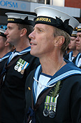 Australia, New South Wales, sydney, Anzac, Anzacs, Anzac Day, Anzac Days, parade, parades, military, defence, defence forces, armed services, Anzac Day parade, Anzac Day parades, Anzac Day March, people, man, men, male, males, navy, australian navy, armed forces, medal, medals, hat, hats.