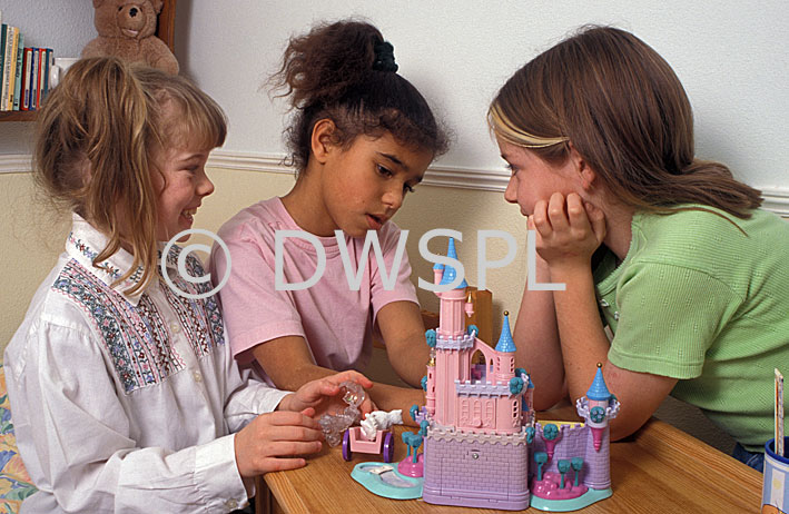 stock photo image: PEOPLE, child, children, girl, girls, female, females, indoors, friend, friends, friendship, toy, toysAustralia, Sport pictures, Sports, balloon images, hot air balloons