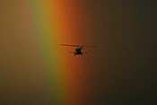 Australia, qld, queensland, transport, transportation, vehicle, vehicles, aviation, helicopter, helicopters, chopper, choppers, rainbow, rainbows, weather, silhouette, silhouettes, rotor, rotors, rotor blade, rotor blades, blade, blades.