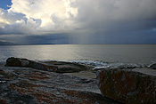 Australia, tas, tassie, tasmania, bicheno, coast, coasts, coastal, coastline, coastlines, climate, storm, storms, storm cloud, storm clouds, cloud, clouds, rock, rocks, water.