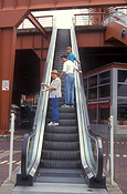 Australia, New South Wales, sydney, birkenhead, birkenhead point, escalator, escalators, people, family, families, man, men, male, males, woman, women, female, females, child, children.