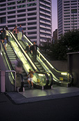 Australia, New South Wales, sydney, city, cities, darling harbour, escalator, escalators, transport, transportation, vehicle, vehicles, people.
