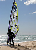 WINDSURFER, SCARBOROUGH BEACH, PERTH, WESTERN AUSTRALIA