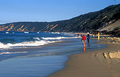 Australia, Qld, Queensland, Rainbow beach, beach, beaches, seashore, seashores, shoreline, shorelines, sand, People, outdoors, Sport pictures, Sports, fishing, fisherman, fishermen, beach fishing.