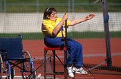 Australia, Sport pictures, Sports, woman, women, female, females, disabled people, disabled, disability, disabilities, disabled sport, disabled sports, australia, handicapped, handicapped people, handicapped sports, paraplegic, paraplegics, athlete, athletes, discus, discus throwing.