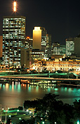 Australia, qld, queensland, brisbane, city, cities, high-rise, high-rise building, high-rise buildings, building, buildings, highrise, high rise, highrise building, highrise buildings, architecture, skyscraper, skyscrapers, night, nights, evening, evenings, river, rivers, brisbane river.