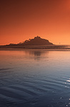 Europe, Western Europe, UK, Britain, British Isles, England, United Kingdom, Great Britain, Cornwall, St Michael's Mount, Castle, Castles, Island, Islands, St Michaels Mount, Michaels Mount, Sunset, sunsets, sunrises and sunsets, mood, mood scene, mood scenes, sunrises and sunsets, AM04,
