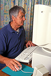 Man, Men, male, males, computer, computers, middle-age, middle-aged, middle-aged people, middle-aged man, middle-aged men, old man, old men, elderly man, key, keys, elderly men, elderly people, keyboard, keyboards, computer keyboard, computer keyboards, people, old, aged, elderly, indoors, Australia, Sport pictures, Sports, balloon images, hot air balloons