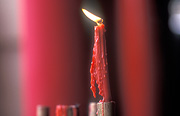 Asia, Asian, Southeast Asia, South East Asian, SE Asia, Malaysia, candle, candles, flame, flames, red.