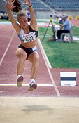 Australia, New South Wales, Sydney, People, female, females, woman, women, Jump, jumps, long, longjump, longjumping, longjumper, longjumpers, Sport pictures, Sports, Sporting event, sporting events, athlete, athletes, competition, competitions, long jump, long jumper, long jumpers, long jumping, track and field, track and field event, track and field events, outdoors.