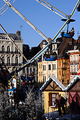 Europe, France, Lille, Grand place, ferris wheel, ferris wheels, ferriswheel, ferriswheels, fair, fairs, fairground, fairgrounds, fair ground, fair grounds, fairground ride, fairground rides, theme park, theme parks, amusement, amusement ride, amusement rides, amusement park, amusement parks, fun spot, fun spots, fun park, fun parks, circle, circles, wheel, wheels, ferris, FF25,