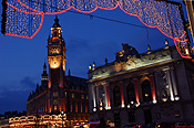 Europe, France, Lille, place du theatre, architecture, commerce, chamber of commerce, tower, towers, clock, clocks, opera, opera house, opera houses, FF25,