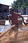 Asia, Asian, Southeast Asia, South East Asian, SE Asia, Malaysia, malaysian, malaysians, malaysian man, malaysian men, man, men, fishing, fisherman, fishermen, net, nets, fishing net, fishing nets.