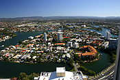 Australia, qld, queensland, surfers, surfers paradise, gold coast, canal, canals, house, houses, housing.
