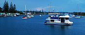 Australia, New South Wales, clarence, clarence river, yamba, boat, boats, boating, moored, moored boat, moored boats, houseboat, houseboats, house boat, house boats.