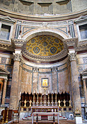 Europe, Italy, Italian, Rome, architecture, pantheon, altar, altars, ceiling, ceilings, FF25,