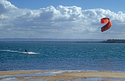Australia, qld, queensland, people, outdoors, bribie, bribie island, island, islands, surfboard, surfboards, cloud, clouds, coast, coasts, coastline, coastlines, sand, beach, beaches, seashore, seashores, parachute, parachutes, surf, surfs, surfing, windsurfer, windsurfers, wind surfer, wind surfers, windsurfing, wind surfing, water.